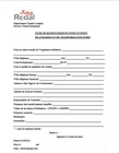 Fiche de renseignement pour un poste de livraison et de transformation
